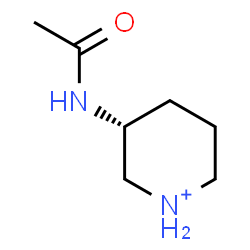 ChemSpider 2D Image | (3R)-3-Acetamidopiperidinium | C7H15N2O