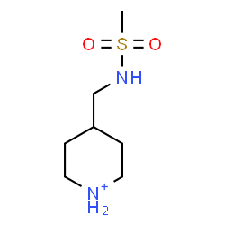 ChemSpider 2D Image | 4-{[(Methylsulfonyl)amino]methyl}piperidinium | C7H17N2O2S