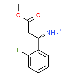 ChemSpider 2D Image | (1S)-1-(2-Fluorophenyl)-3-methoxy-3-oxo-1-propanaminium | C10H13FNO2