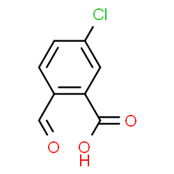 ChemSpider 2D Image | 5-Chloro-2-formylbenzoic acid | C8H5ClO3