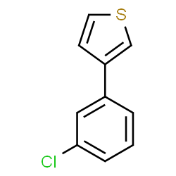 ChemSpider 2D Image | 3-(3-Chlorophenyl)thiophene | C10H7ClS