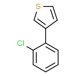 ChemSpider 2D Image | 3-(2-Chlorophenyl)thiophene | C10H7ClS