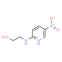 ChemSpider 2D Image | 2-[(2-Hydroxyethyl)amino]-5-nitropyridinium | C7H10N3O3
