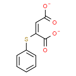 ChemSpider 2D Image | (2E)-2-(Phenylsulfanyl)-2-butenedioate | C10H6O4S