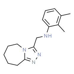 ChemSpider 2D Image | 2,3-Dimethyl-N-(6,7,8,9-tetrahydro-5H-[1,2,4]triazolo[4,3-a]azepin-3-ylmethyl)aniline | C16H22N4