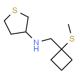 ChemSpider 2D Image | N-{[1-(Methylsulfanyl)cyclobutyl]methyl}tetrahydro-3-thiophenamine | C10H19NS2