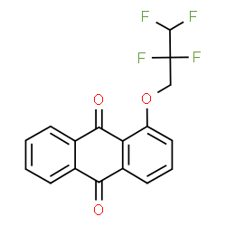 ChemSpider 2D Image | 1-(2,2,3,3-Tetrafluoropropoxy)-9,10-anthraquinone | C17H10F4O3