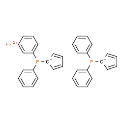 ChemSpider 2D Image | 1,1-BIS(Diphenylphosphino)Ferrocene | C34H28FeP2