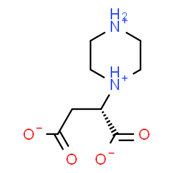 ChemSpider 2D Image | (2S)-2-(1-Piperazinediiumyl)succinate | C8H14N2O4