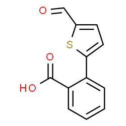 ChemSpider 2D Image | 2-(5-Formyl-2-thienyl)benzoic acid | C12H8O3S