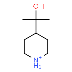 ChemSpider 2D Image | 4-(2-Hydroxy-2-propanyl)piperidinium | C8H18NO