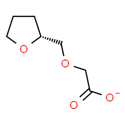 ChemSpider 2D Image | [(2R)-Tetrahydro-2-furanylmethoxy]acetate | C7H11O4