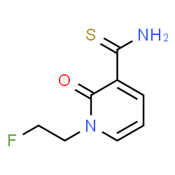 ChemSpider 2D Image | 1-(2-Fluoroethyl)-2-oxo-1,2-dihydro-3-pyridinecarbothioamide | C8H9FN2OS