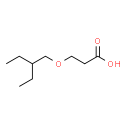 ChemSpider 2D Image | 3-(2-Ethylbutoxy)propanoic acid | C9H18O3