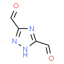 ChemSpider 2D Image | 1H-1,2,4-Triazole-3,5-dicarbaldehyde | C4H3N3O2