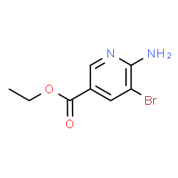 ChemSpider 2D Image | Ethyl 6-amino-5-bromonicotinate | C8H9BrN2O2