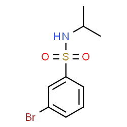 ChemSpider 2D Image | 3-Bromo-N-isopropylbenzenesulfonamide | C9H12BrNO2S