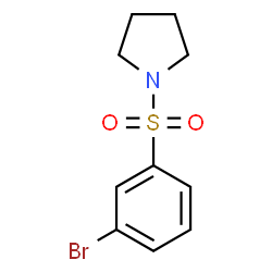 ChemSpider 2D Image | 1-((3-Bromophenyl)sulfonyl)pyrrolidine | C10H12BrNO2S