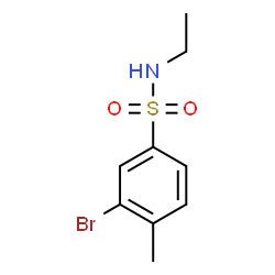 ChemSpider 2D Image | 3-Bromo-N-ethyl-4-methylbenzenesulfonamide | C9H12BrNO2S