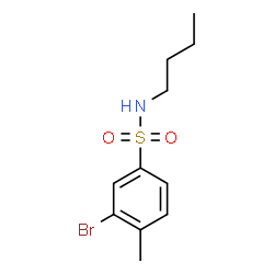 ChemSpider 2D Image | 3-Bromo-N-butyl-4-methylbenzenesulfonamide | C11H16BrNO2S