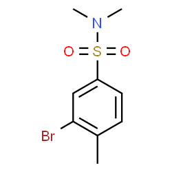 ChemSpider 2D Image | 3-Bromo-N,N,4-trimethylbenzenesulfonamide | C9H12BrNO2S