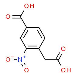 ChemSpider 2D Image | 4-(Carboxymethyl)-3-nitrobenzoic acid | C9H7NO6
