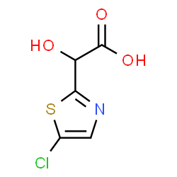 ChemSpider 2D Image | (5-Chloro-1,3-thiazol-2-yl)(hydroxy)acetic acid | C5H4ClNO3S