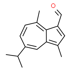 ChemSpider 2D Image | 5-Isopropyl-3,8-dimethyl-1-azulenecarbaldehyde | C16H18O