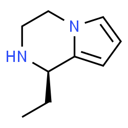 ChemSpider 2D Image | (1R)-1-Ethyl-1,2,3,4-tetrahydropyrrolo[1,2-a]pyrazine | C9H14N2
