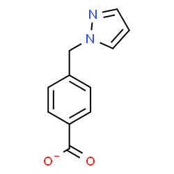ChemSpider 2D Image | 4-(1H-Pyrazol-1-ylmethyl)benzoate | C11H9N2O2