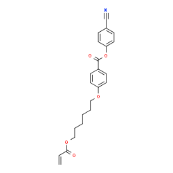 ChemSpider 2D Image | 4-Cyanophenyl 4-{[6-(acryloyloxy)hexyl]oxy}benzoate | C23H23NO5