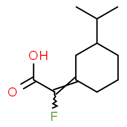 ChemSpider 2D Image | (2E)-Fluoro(3-isopropylcyclohexylidene)acetic acid | C11H17FO2