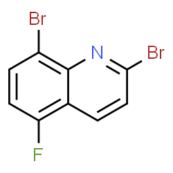 ChemSpider 2D Image | 2,8-Dibromo-5-fluoroquinoline | C9H4Br2FN