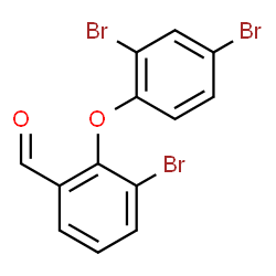 ChemSpider 2D Image | 3-Bromo-2-(2,4-dibromophenoxy)benzaldehyde | C13H7Br3O2