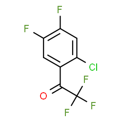 ChemSpider 2D Image | 1-(2-Chloro-4,5-difluorophenyl)-2,2,2-trifluoroethanone | C8H2ClF5O