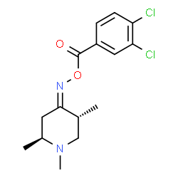 ChemSpider 2D Image | (3,4-Dichlorophenyl)({(Z)-[(2S,5R)-1,2,5-trimethyl-4-piperidinylidene]amino}oxy)methanone | C15H18Cl2N2O2