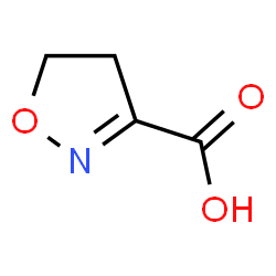ChemSpider 2D Image | 4,5-Dihydro-1,2-oxazole-3-carboxylic acid | C4H5NO3