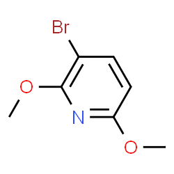 ChemSpider 2D Image | 3-Bromo-2,6-dimethoxypyridine | C7H8BrNO2