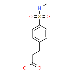 ChemSpider 2D Image | 3-[4-(Methylsulfamoyl)phenyl]propanoate | C10H12NO4S