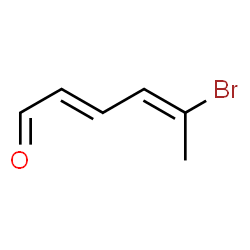ChemSpider 2D Image | (2E,4E)-5-Bromo-2,4-hexadienal | C6H7BrO