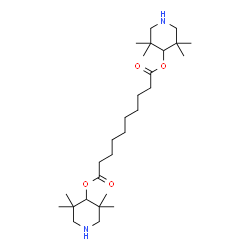 ChemSpider 2D Image | Bis(3,3,5,5-tetramethyl-4-piperidinyl) sebacate | C28H52N2O4