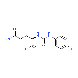 ChemSpider 2D Image | N~2~-[(4-Chlorophenyl)carbamoyl]-D-glutamine | C12H14ClN3O4