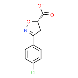 ChemSpider 2D Image | (5S)-3-(4-Chlorophenyl)-4,5-dihydro-1,2-oxazole-5-carboxylate | C10H7ClNO3