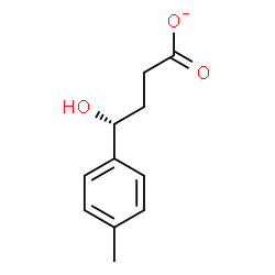 ChemSpider 2D Image | (4R)-4-Hydroxy-4-(4-methylphenyl)butanoate | C11H13O3