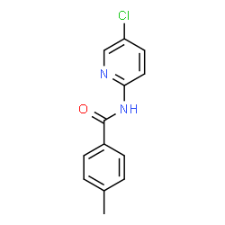 ChemSpider 2D Image | N-(5-Chloro-2-pyridinyl)-4-methylbenzamide | C13H11ClN2O