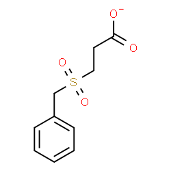 ChemSpider 2D Image | 3-(Benzylsulfonyl)propanoate | C10H11O4S