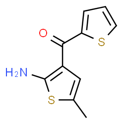 ChemSpider 2D Image | (2-Amino-5-methyl-3-thienyl)(2-thienyl)methanone | C10H9NOS2