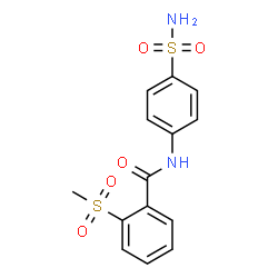 ChemSpider 2D Image | 2-(Methylsulfonyl)-N-(4-sulfamoylphenyl)benzamide | C14H14N2O5S2