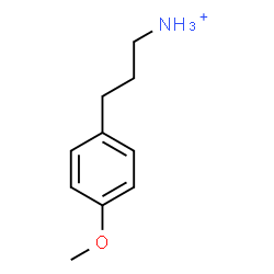 ChemSpider 2D Image | 3-(4-Methoxyphenyl)-1-propanaminium | C10H16NO