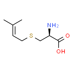 ChemSpider 2D Image | S-(3-Methyl-2-buten-1-yl)-D-cysteine | C8H15NO2S